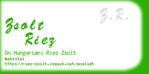 zsolt riez business card